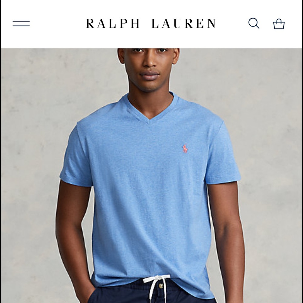 Ralph Lauren classic fit V-neck short sleeve T-shirt
